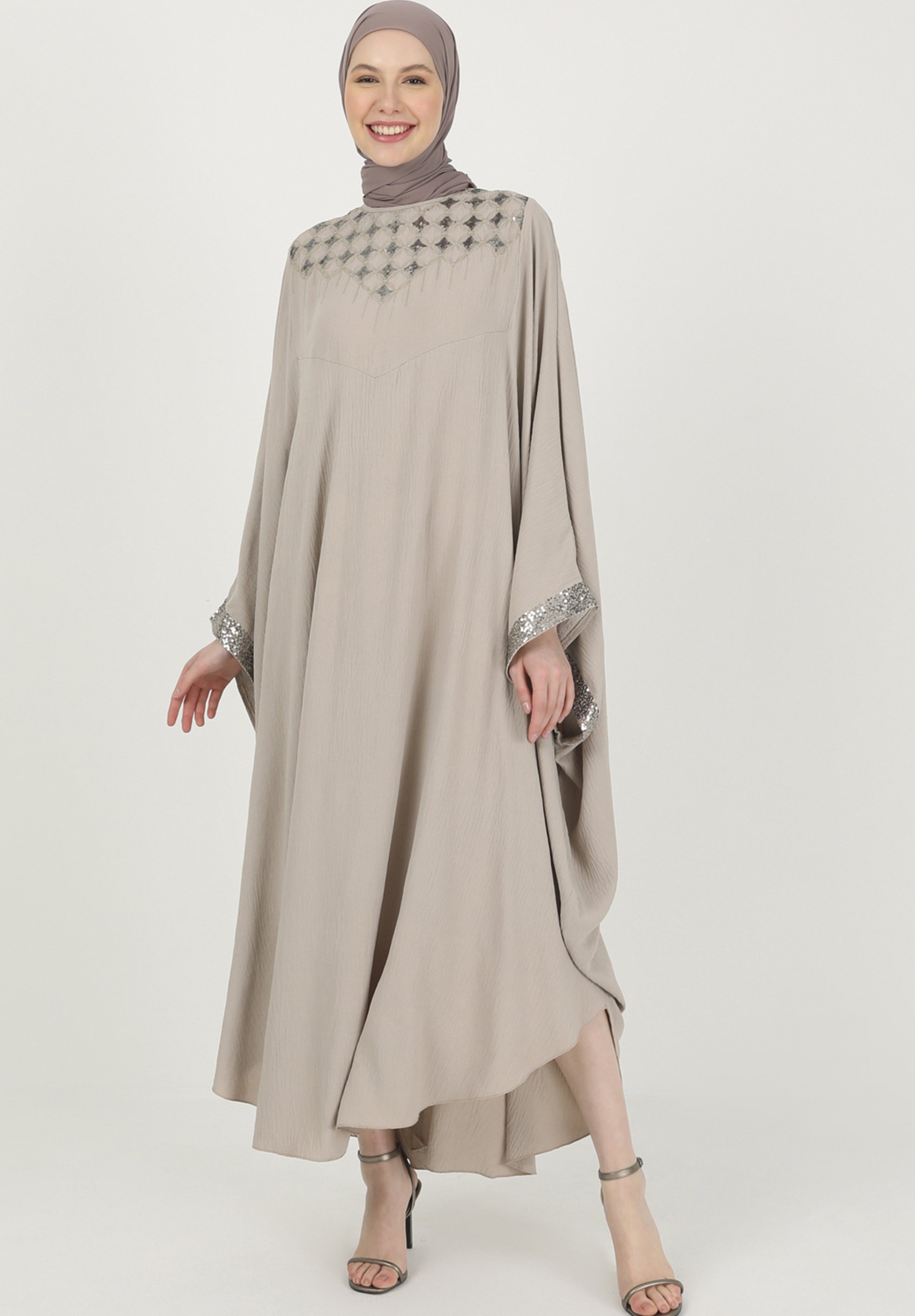 Modanisa EVENING ABAYA-REFKA - Maxi dress - grey - Zalando