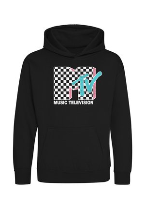 CHECKERED MTV INVERSE - Hættetrøje - black