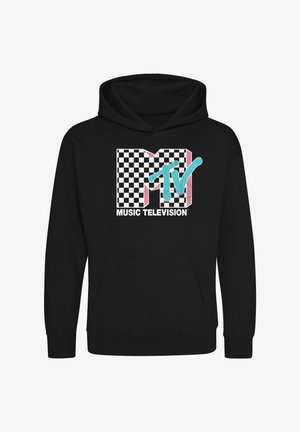 Henry Tiger CHECKERED MTV INVERSE - Felpa con cappuccio - black