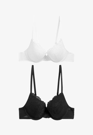 2 PACK - Krūtinę pakelianti liemenėlė - black white