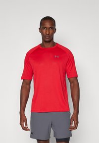 Under Armour TECH 2.0 - Sports T-shirt - red/graphite
