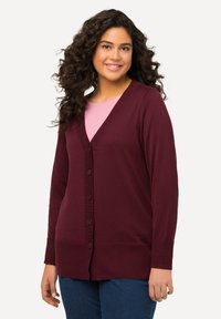 Ulla Popken Gilet - dark red