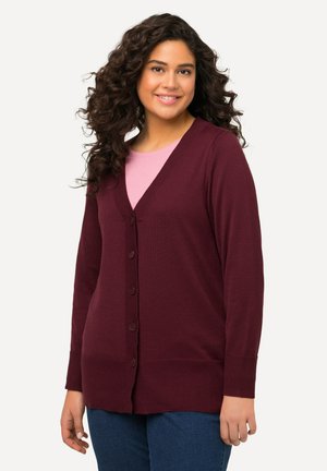 Ulla Popken Cardigan - dark red