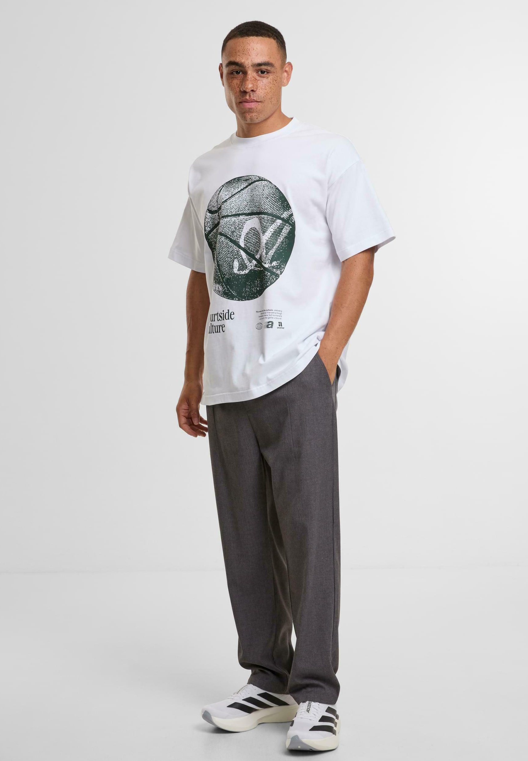 Another Cotton Lab COURTSIDE - Print T-shirt - white - Zalando Another Cotton Lab COURTSIDE - Print T-shirt - white - Zalando