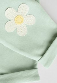 Next SET - Mikina - green white stripe flower