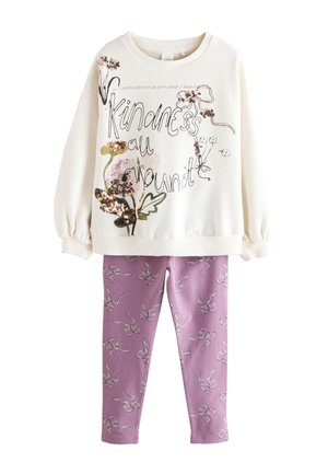 SET - Pusa - cream lilac kindness bow