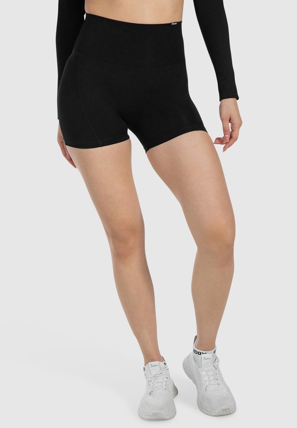 HIGH WAIST SHORTS WITH POCKET LISSA - Tights - schwarz