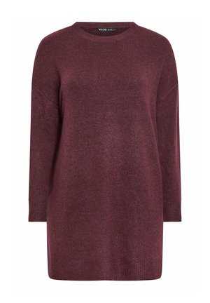 Yours Clothing, PLUS SIZE JUMPER DRESSES - Vestido de punto - mauve
