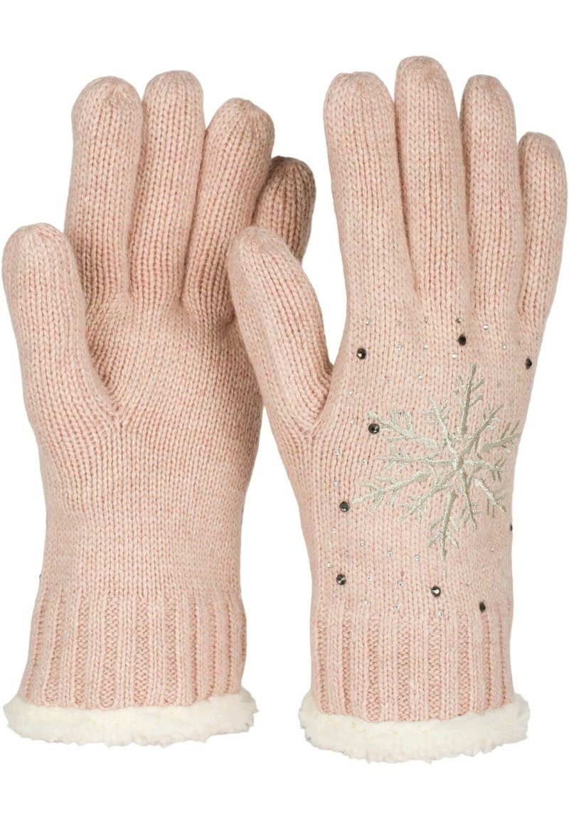 Damen Fäustlinge | STYLEBREAKER STYLEBREAKER MIT GESTICKTER SCHNEEFLOCKE, STRAS Fingerhandschuh altrose/flieder - YO82777 Damen Fäustlinge | STYLEBREAKER STYLEBREAKER MIT GESTICKTER SCHNEEFLOCKE, STRAS Fingerhandschuh altrose/flieder - YO82777