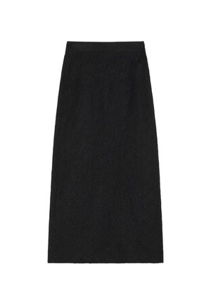 Scalpers, SCALPERS SCEMB FIR SKIRT - Falda acampanada - black