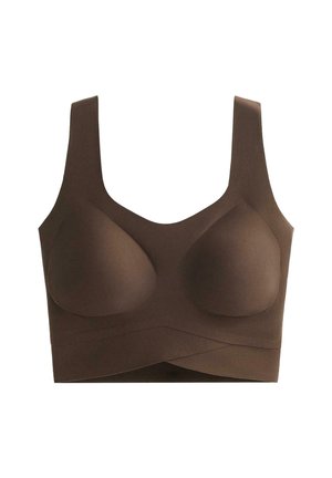 PERFECT-ADAPT WITH CUPS 30121822 - Športni modrček s srednjo podporo - dark brown