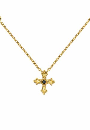 CON CRUZ PEQUEÑA Y ESPINELAS - Collar - gold-colored