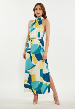 faina Maxi-jurk - blau mehrfarbig