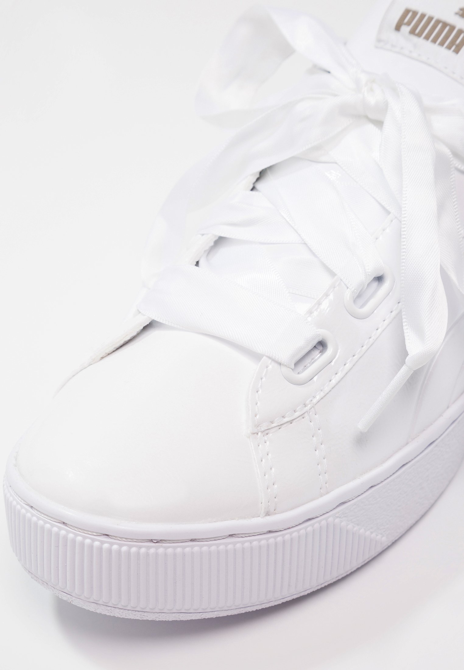 puma vikky ribbon platform white