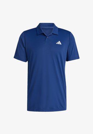 Plava polo majica izrađena od lagane tkanine s ovratnikom i kratkim rukavima. Ima bijeli logo na lijevom dijelu prsnog koša.