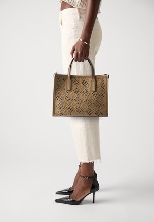 CITY MINI TOTE MONO - Handbag - safari