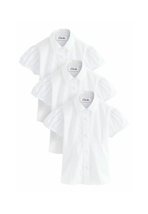 Clarks REGULAR FIT - SHORT SLEEVE SCHOOL 3 PACK - Button-down blouse - white