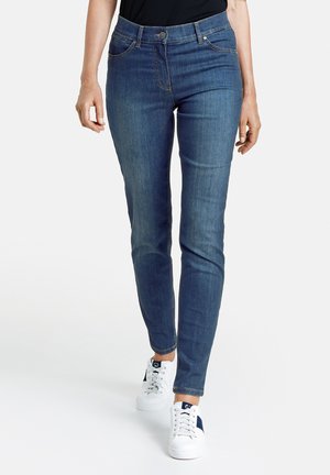 Vaqueros pitillo - dark blue denim mit use