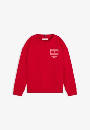 Tommy Hilfiger, OUTLINE FLAG GRAPHIC UNISEX - Суитшърт - red