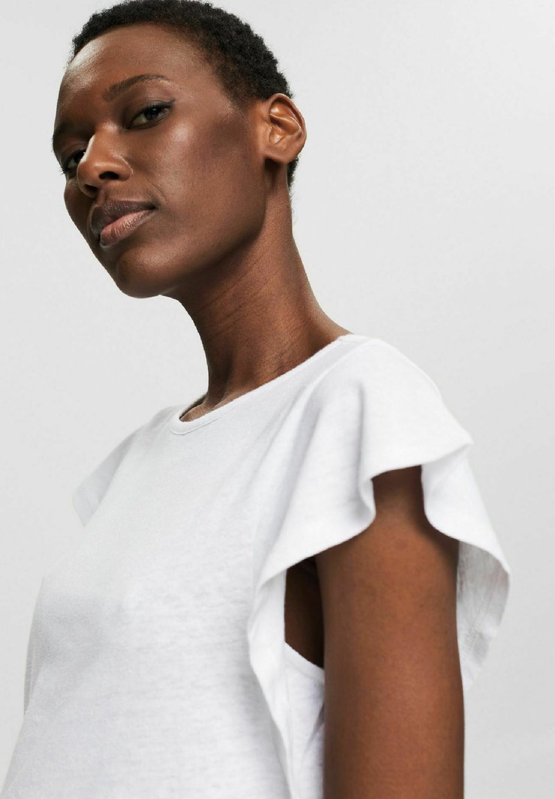 Damen T-Shirts | Esprit T-Shirt basic white/weiß - FJ77056 Damen T-Shirts | Esprit T-Shirt basic white/weiß - FJ77056