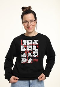 Disney MICKEY CLASSIC MICKEY MOUSE EXPRESSION GRID - Sudadera - black