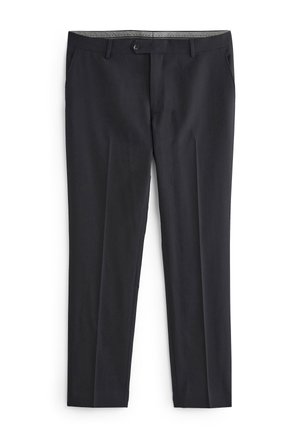 SIGNATURE HERRINGBONE SUIT TROUSERS SLIM FIT - Stoffhose - black