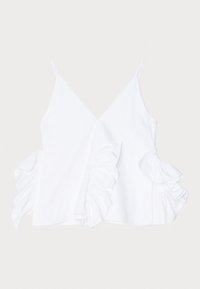 MULTI SLIT FRILL  - Topp - white