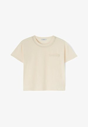 Motivi, T-SHIRT CON RICAMO DI PERLINE - T-shirt imprimé - rosa cipria