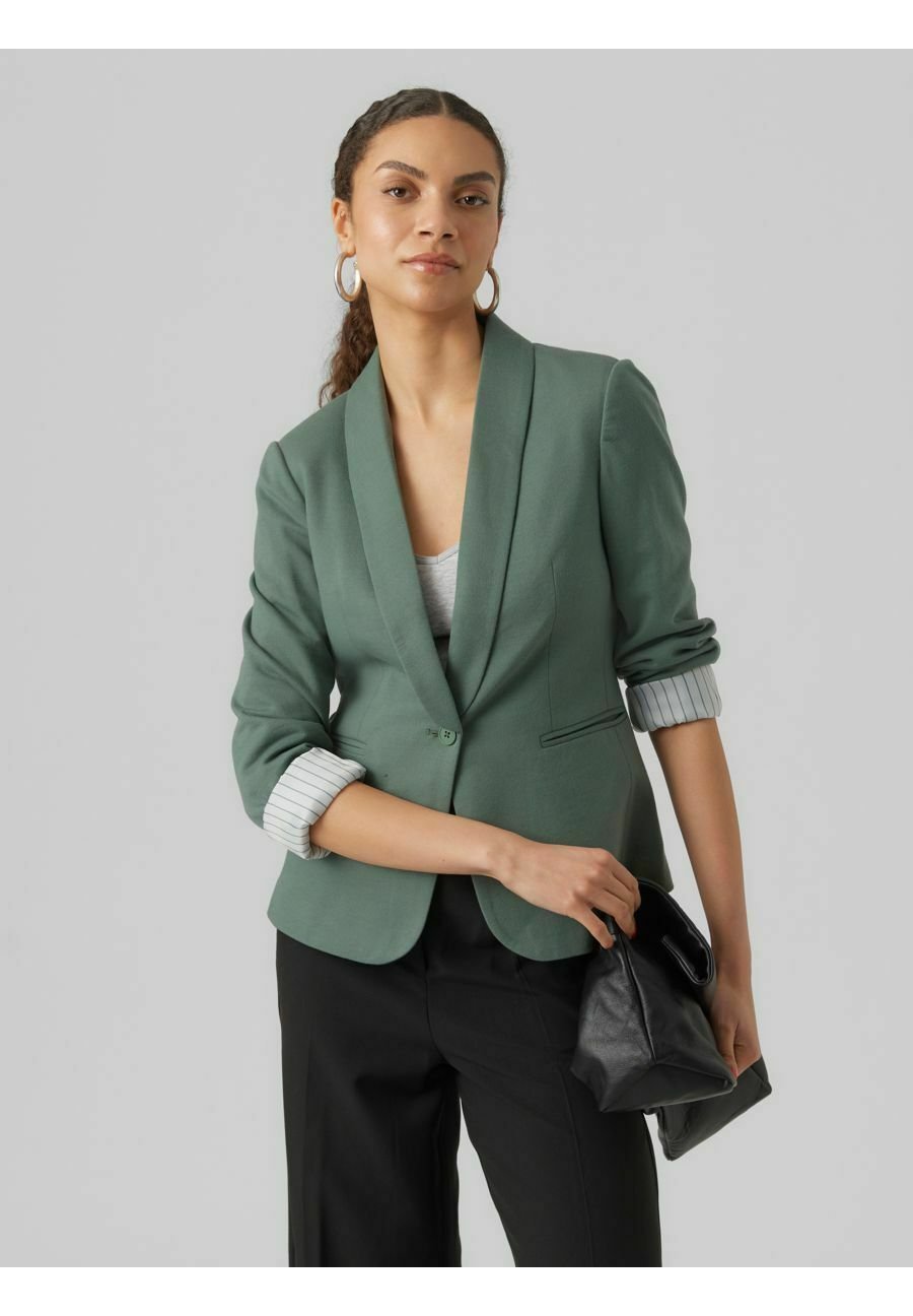 Blazer Donna VERO MODA Classic Jersey - Lunghezza Fianchi, Cotone E Poliestere, Per Ufficio E Tempo Libero - Foto 7