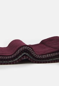 Pier One 5 PACK - Chaussettes - bordeaux