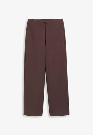 TOM TAILOR DENIM, EASY CULOTTE - Stoffhose - cool dark brown
