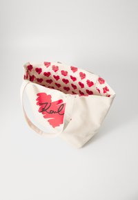 KARL LAGERFELD HEARTS REVERSIBLE  - Pirkinių krepšys - natural