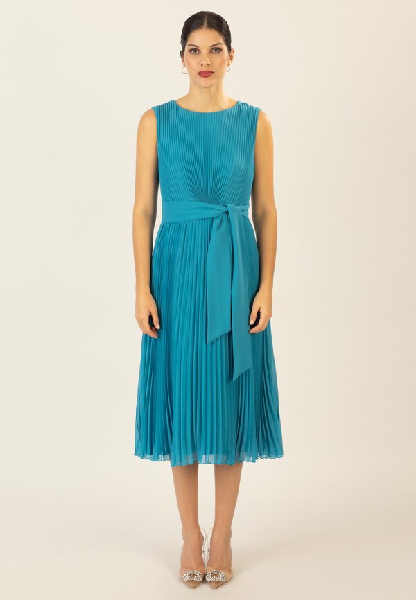MIDI-PLISSEE - Freizeitkleid - türkis