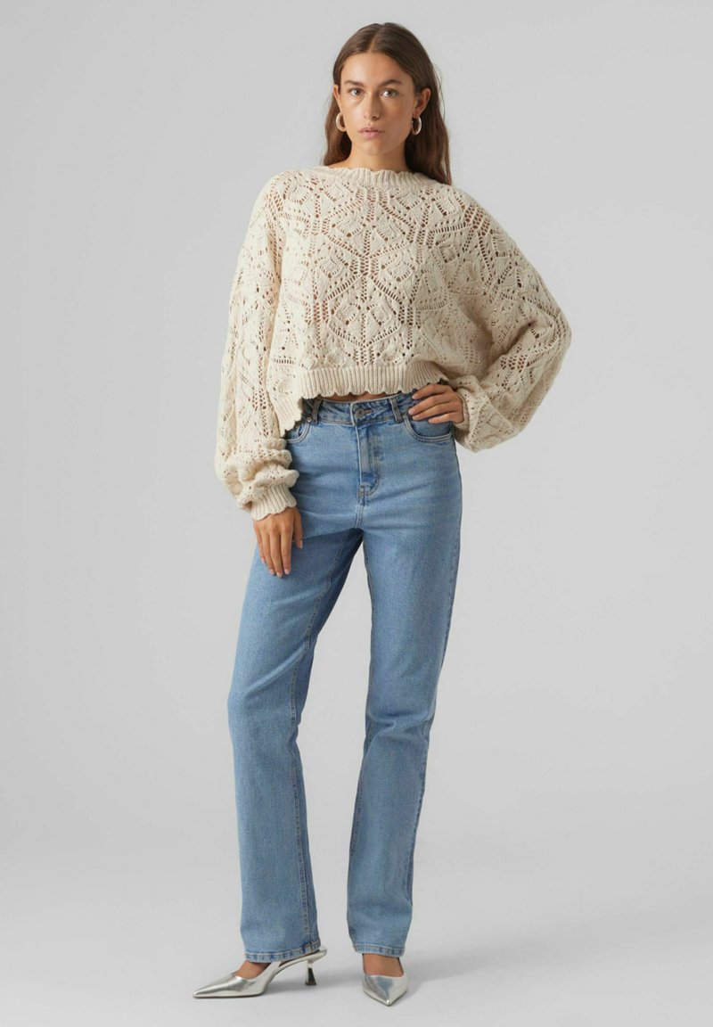 Maglia con scollo a U, giallo limone | Intrend
