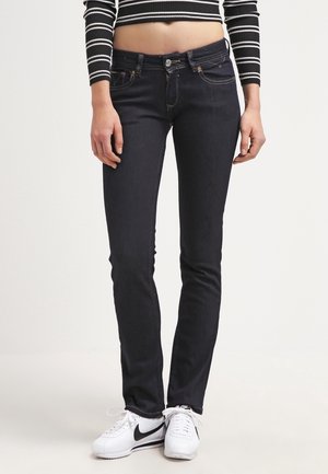 Vaqueros rectos - rinsed denim