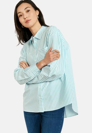 STRIPED  - Blúzka so zapínaním na gombíky - khaki faded