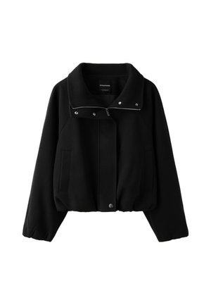 Stradivarius, SOFT-TOUCH BOMBER JACKET - Veste légère - black