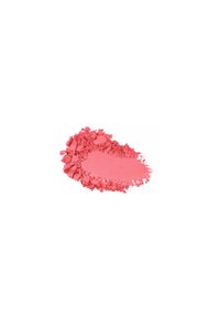 Blushpulver i en livlig rosa nyans med en jämn textur, som har lösa, grova partiklar och en mjuk matt finish.