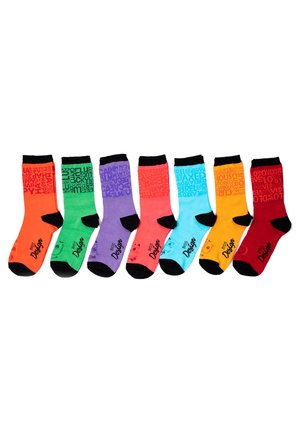 7   PACK - Knee high socks - multicolored