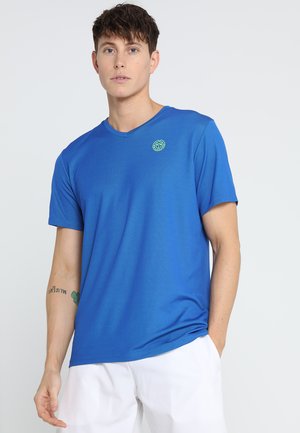 TED TECH TEE - T-shirt con stampa - blue/neon green