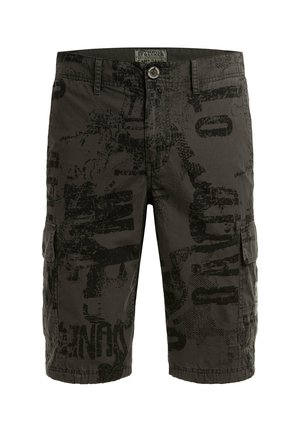 Camp David, CAMP DAVID CARGO SHORTS MIT ALL OVER PRINT - Shorts - dark wood