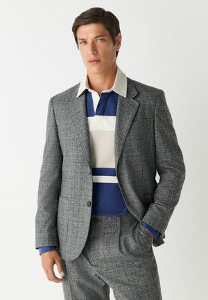 REGULAR FIT-CHECK - Blazer - grey