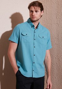 Buratti REGULAR FIT - Overhemd - petrol blue