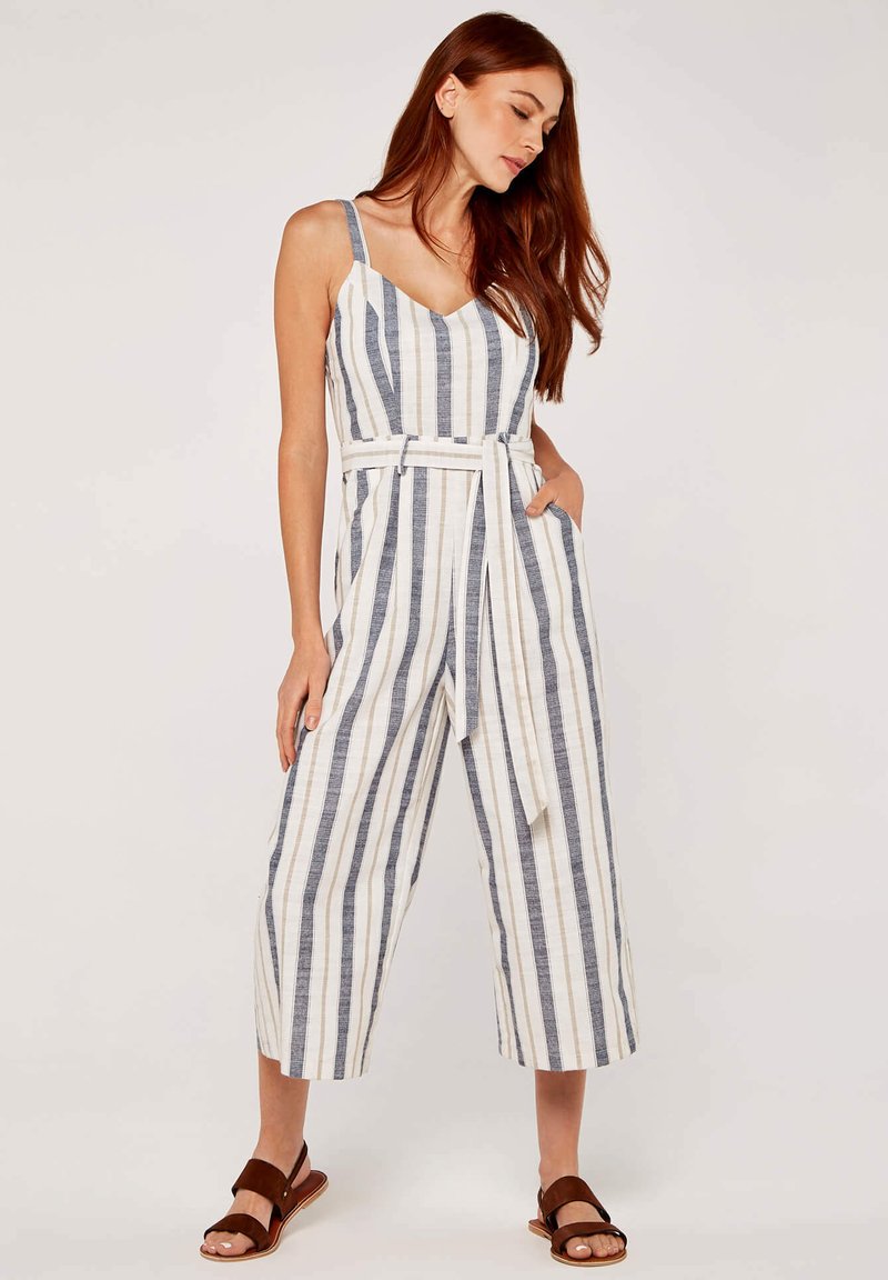 Apricot CAMI STRIPE TIE Jumpsuit navy/dunkelblau Zalando.de