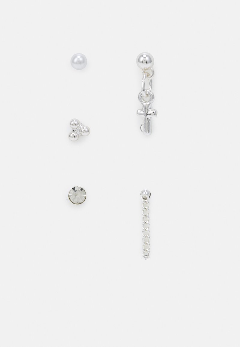 Uncommon Souls KEY AND FLAME EAR PARTY UNISEX 9 PACK - Σκουλαρίκια - silver-coloured