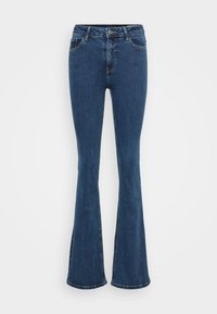 VMHELMA  - Flared Jeans - medium blue denim