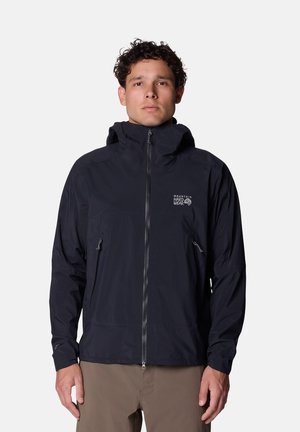 Mountain Hardwear, MOUNTAIN HARDWEAR JACKEN M CLOUD CIPHER™ HOODED JACKET - Impermeabile - black