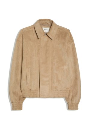 Bershka, Imitatieleren jas - white