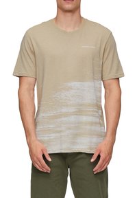 QS T-shirt print - beige