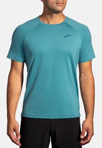 Brooks ATMOSPHERE SHORT SLEEVE 2.0 - T-shirt till träning - storm blue